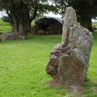 Menhirs in front of the Dolmen of Wéris